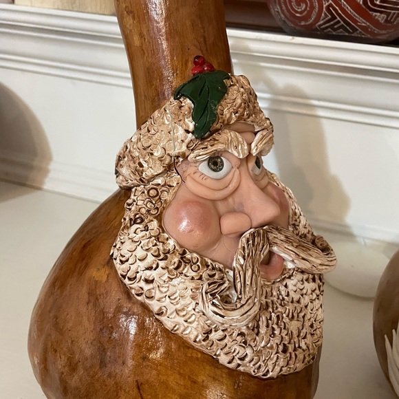 Gourds with Santa face - Picture 2 of 16